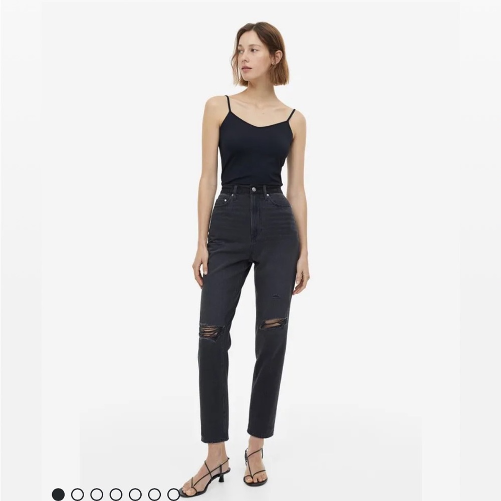 H&M distressed mom Jean ankle length high waist size 6 item 04-05